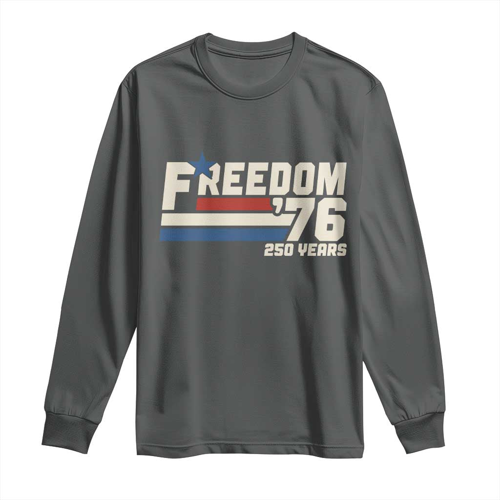 America Retro 250 Years Freedom USA 1776 2026 Long Sleeve Shirt