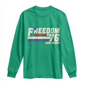 America Retro 250 Years Freedom USA 1776 2026 Long Sleeve Shirt