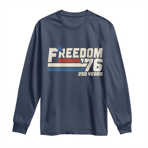 America Retro 250 Years Freedom USA 1776 2026 Long Sleeve Shirt