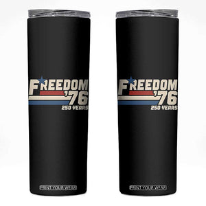 America Retro 250 Years Freedom USA 1776 2026 Skinny Tumbler