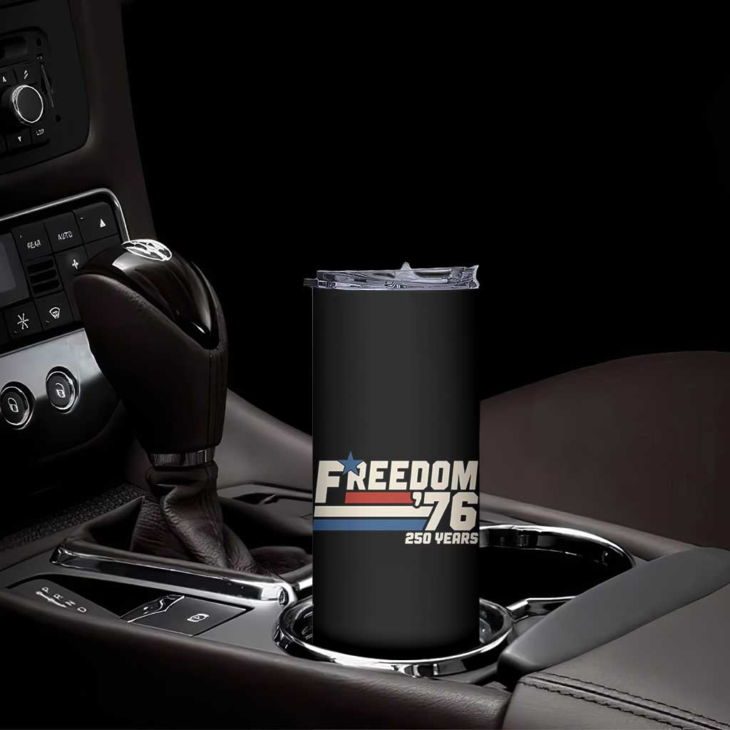 America Retro 250 Years Freedom USA 1776 2026 Skinny Tumbler