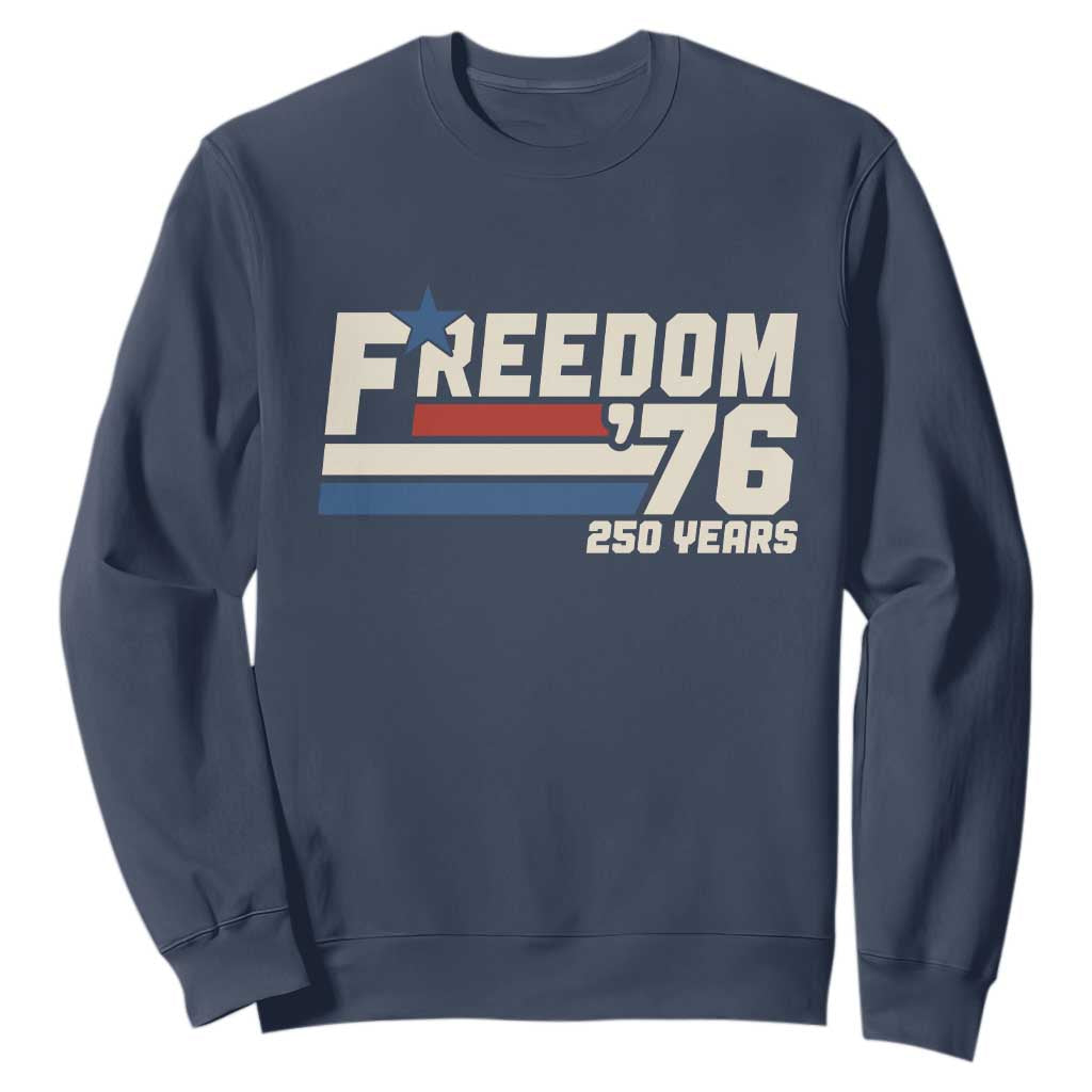 America Retro 250 Years Freedom USA 1776 2026 Sweatshirt