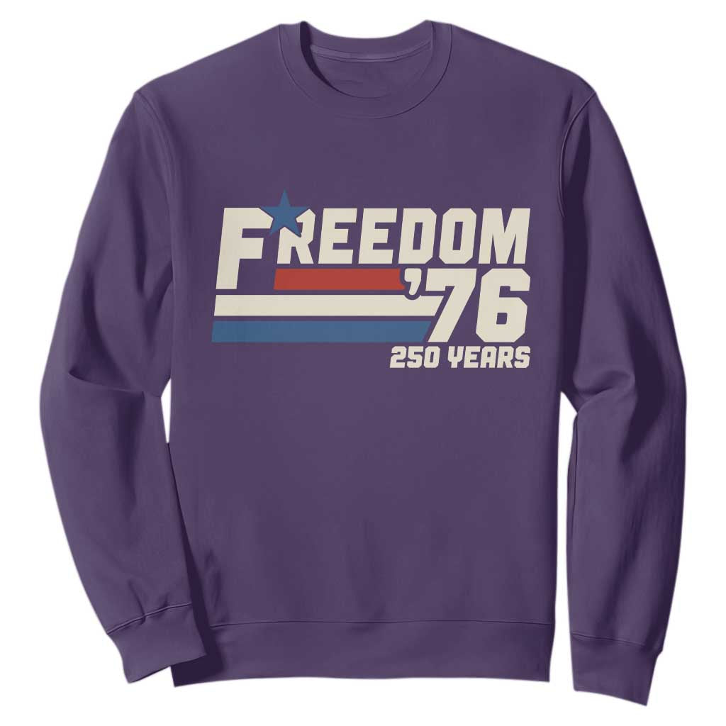 America Retro 250 Years Freedom USA 1776 2026 Sweatshirt