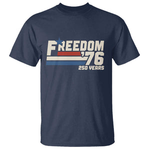 America Retro 250 Years Freedom USA 1776 2026 T Shirt TS12 Navy Print Your Wear