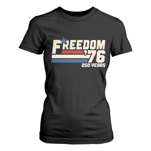 America Retro 250 Years Freedom USA 1776 2026 T Shirt For Women