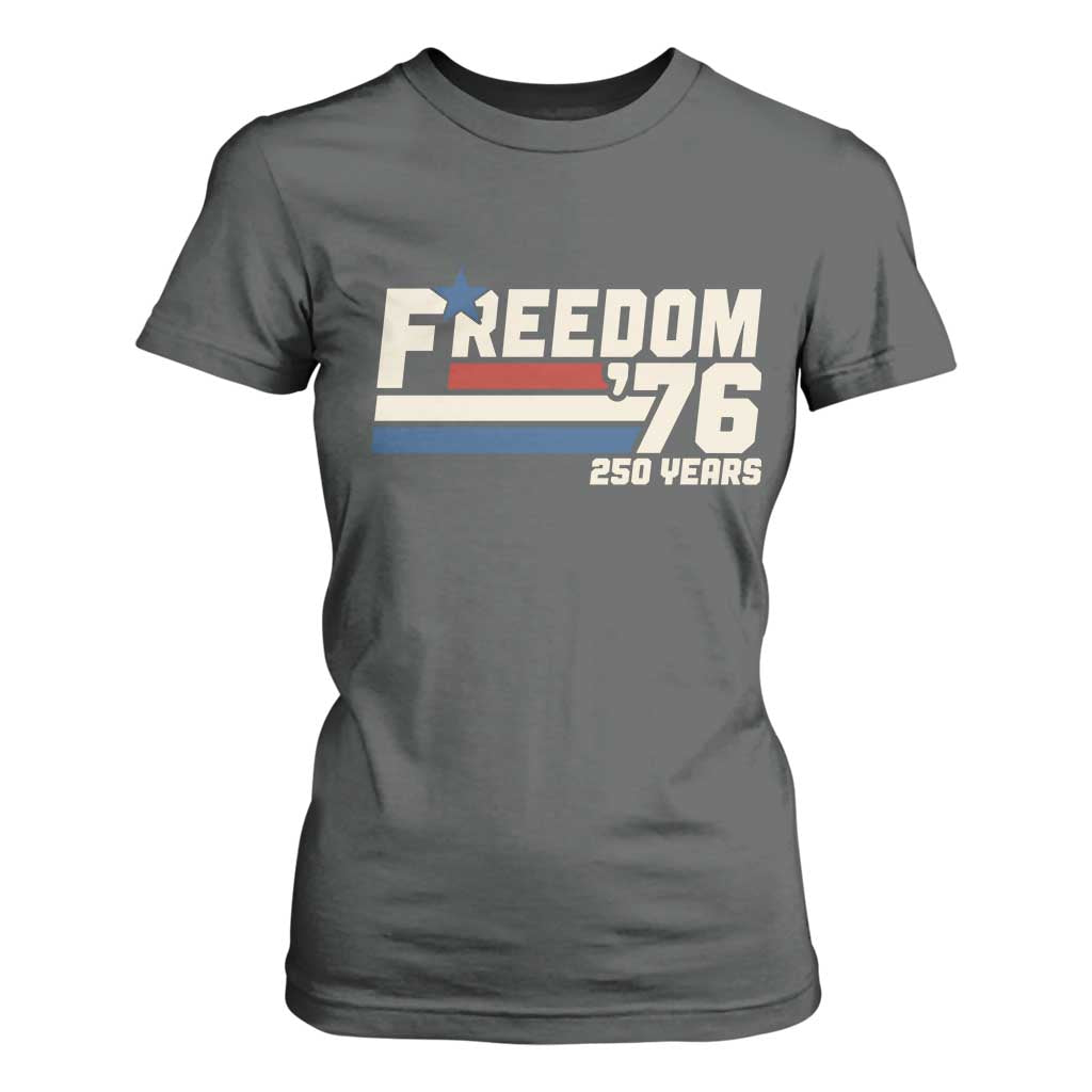 America Retro 250 Years Freedom USA 1776 2026 T Shirt For Women