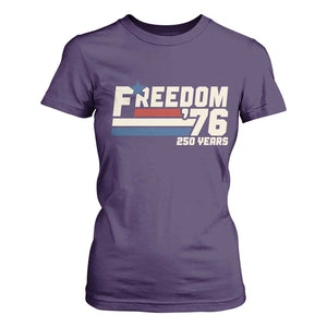 America Retro 250 Years Freedom USA 1776 2026 T Shirt For Women