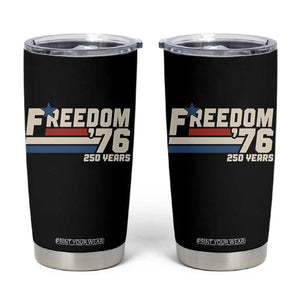 America Retro 250 Years Freedom USA 1776 2026 Tumbler Cup