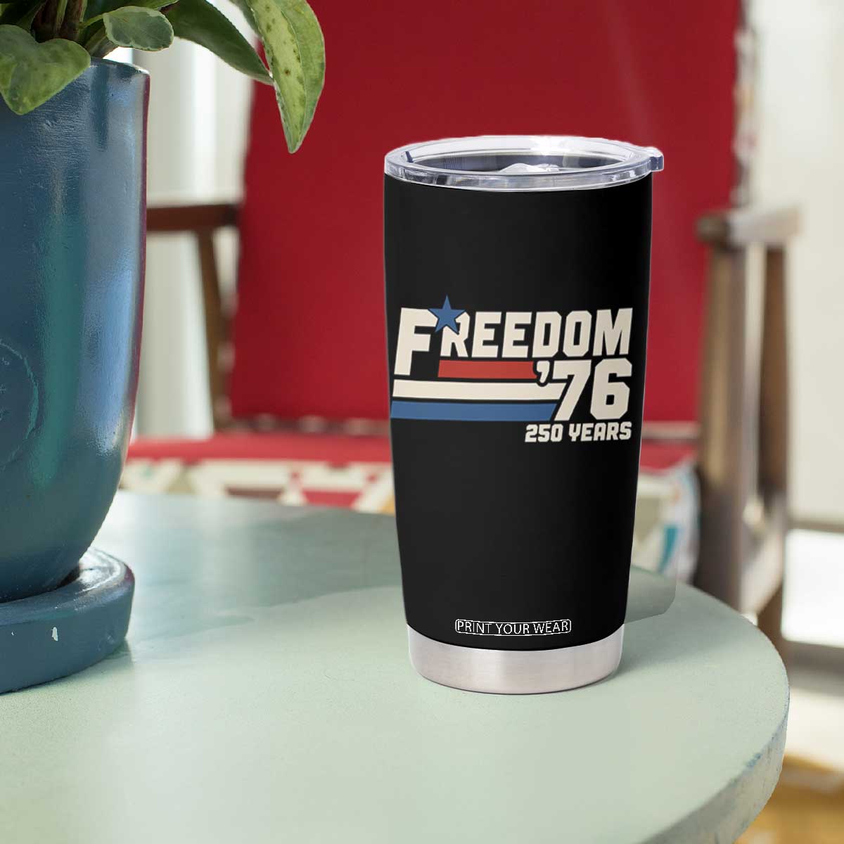 America Retro 250 Years Freedom USA 1776 2026 Tumbler Cup