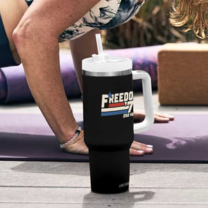 America Retro 250 Years Freedom USA 1776 2026 Tumbler With Handle