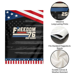 America Retro 250 Years Freedom USA 1776 2026 Patriotic Garden Flag