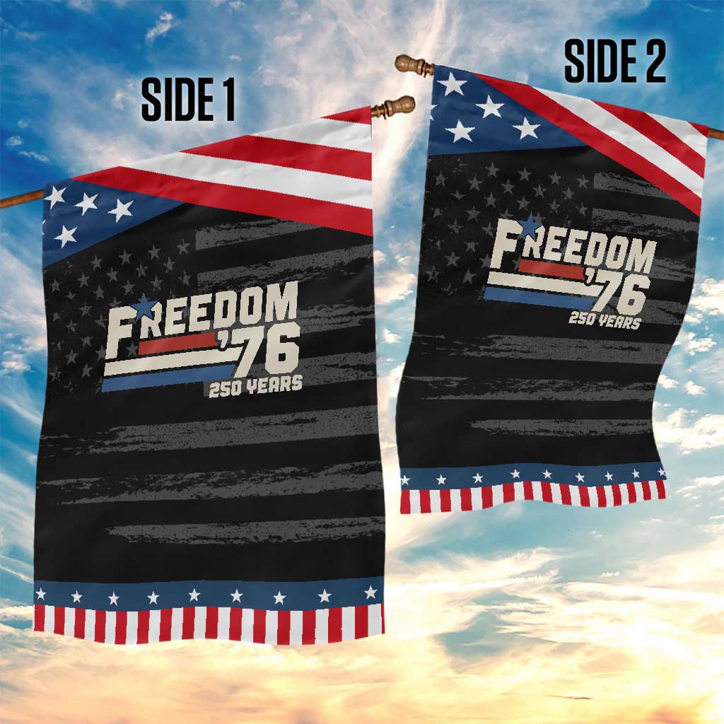 America Retro 250 Years Freedom USA 1776 2026 Patriotic Garden Flag