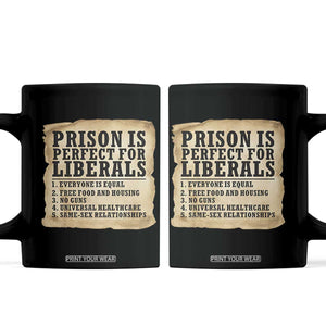 Vintage Prison Is Perfect For Liberals Coffee Mug Funny Political Graphic