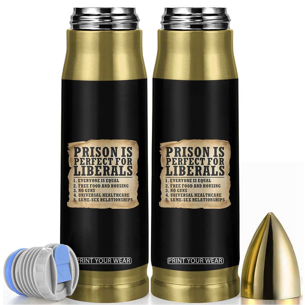 Vintage Prison Is Perfect For Liberals Bullet Tumbler Funny Political Graphic