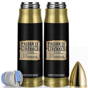 Vintage Prison Is Perfect For Liberals Bullet Tumbler Funny Political Graphic
