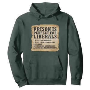 Vintage Prison Is Perfect For Liberals Hoodie Funny Political Graphic