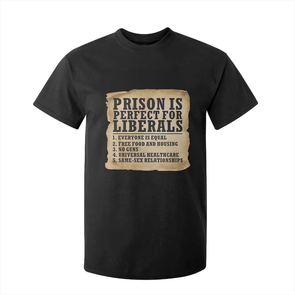 Vintage Prison Is Perfect For Liberals T Shirt For Kid Funny Political Graphic