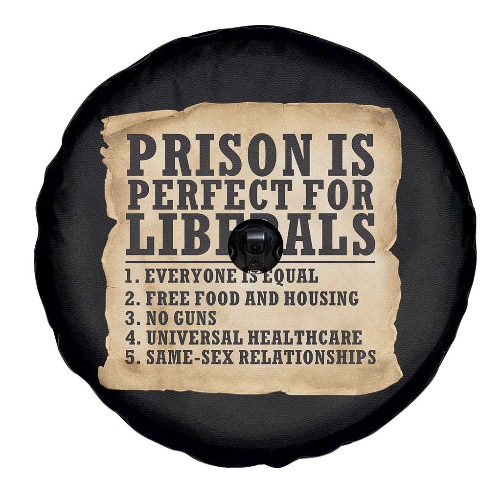 Vintage Prison Is Perfect For Liberals Spare Tire Cover Funny Political Graphic