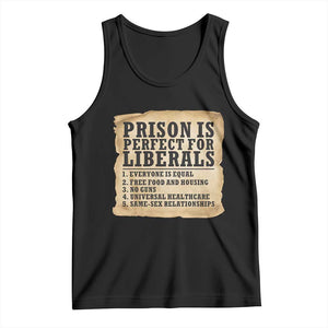 Vintage Prison Is Perfect For Liberals Tank Top Funny Political Graphic