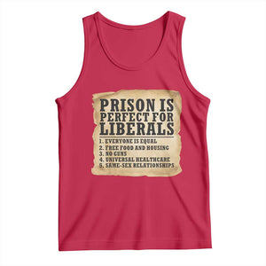 Vintage Prison Is Perfect For Liberals Tank Top Funny Political Graphic