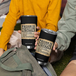 Vintage Prison Is Perfect For Liberals Tumbler Cup Funny Political Graphic