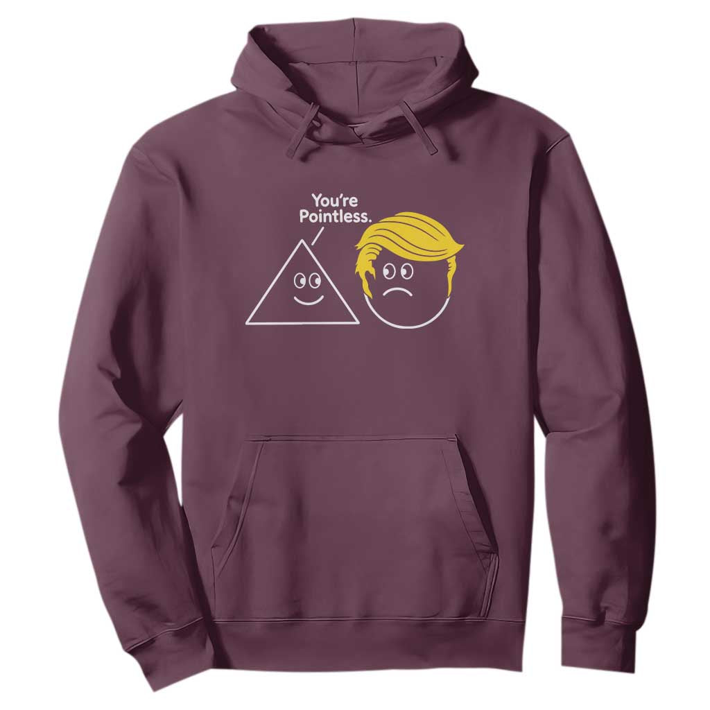 Funny Political Geometry Joke Hoodie Youre Pointless Graphic