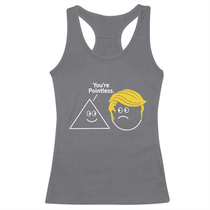 Funny Political Geometry Joke Racerback Tank Top Youre Pointless Graphic