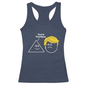 Funny Political Geometry Joke Racerback Tank Top Youre Pointless Graphic