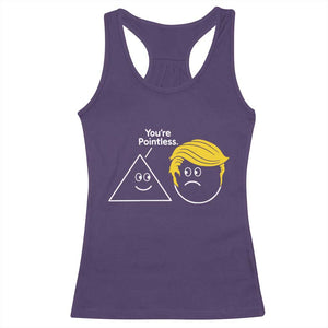 Funny Political Geometry Joke Racerback Tank Top Youre Pointless Graphic