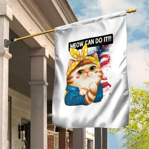 Meow Can Do It Garden Flag Funny Feminist Cat Lover Gift TS12 Print Your Wear