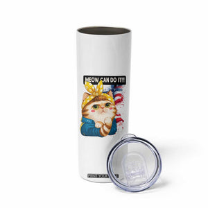 Meow Can Do It Skinny Tumbler Funny Feminist Cat Lover Gift TS12 Print Your Wear