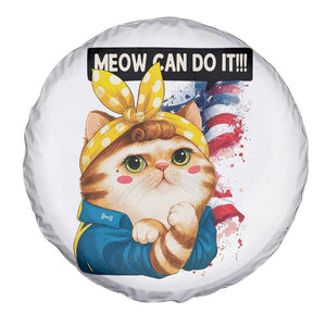 Meow Can Do It Spare Tire Cover Funny Feminist Cat Lover Gift TS12 Print Your Wear