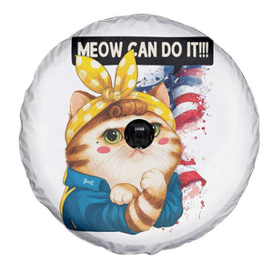 Meow Can Do It Spare Tire Cover Funny Feminist Cat Lover Gift TS12 Print Your Wear