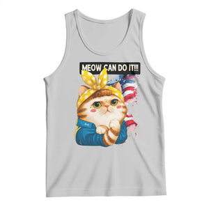 Meow Can Do It Tank Top Funny Feminist Cat Lover Gift TS12 Ash Print Your Wear