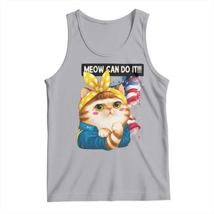Meow Can Do It Tank Top Funny Feminist Cat Lover Gift TS12 Athletic Heather Print Your Wear