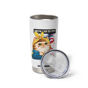 Meow Can Do It Tumbler Cup Funny Feminist Cat Lover Gift TS12 Print Your Wear