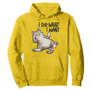 Cat Lover Hoodie Funny I Do What I Want TS12 Daisy Print Your Wear