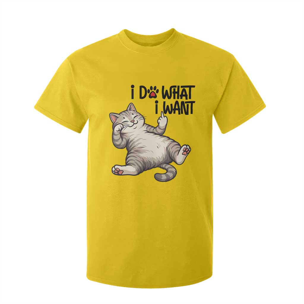 Cat Lover T Shirt For Kid Funny I Do What I Want TS12 Daisy Print Your Wear