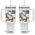 Cat Lover Tumbler With Handle Funny I Do What I Want TS12 One Size: 40 oz White Print Your Wear