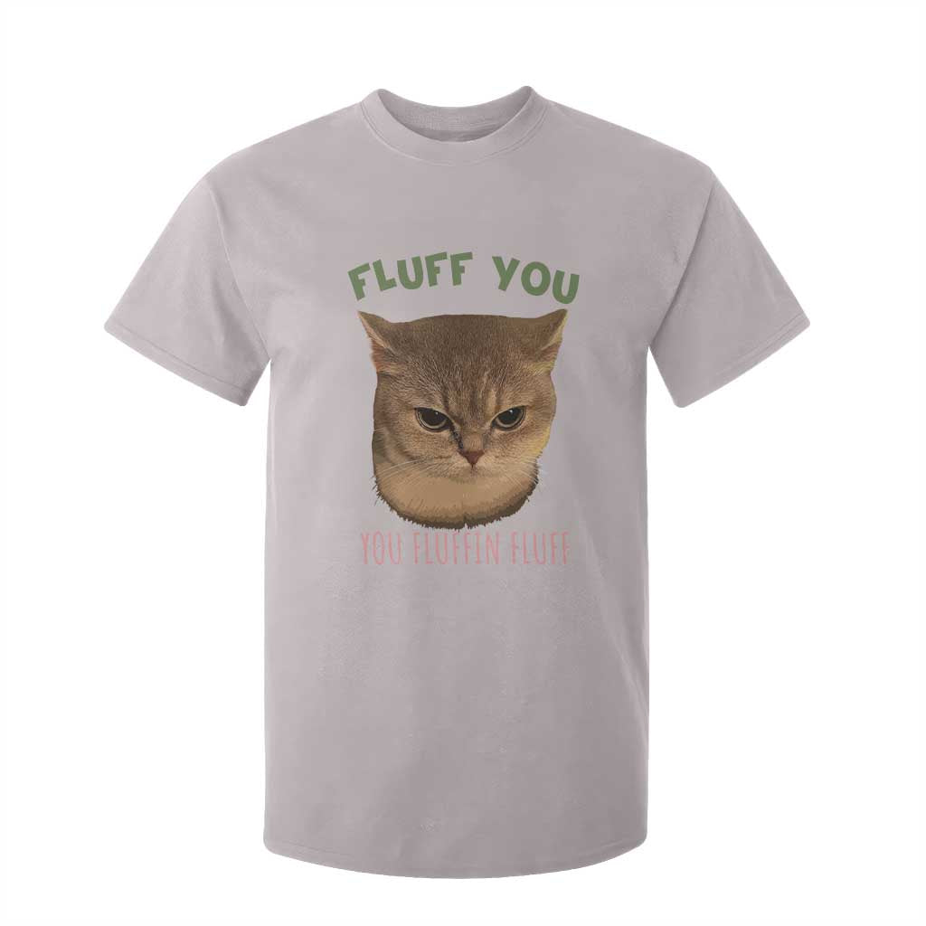 Cat Meme T Shirt For Kid Funny Fluff You You Fluffin Fluff Cat Lover TS12 Ice Gray Print Your Wear
