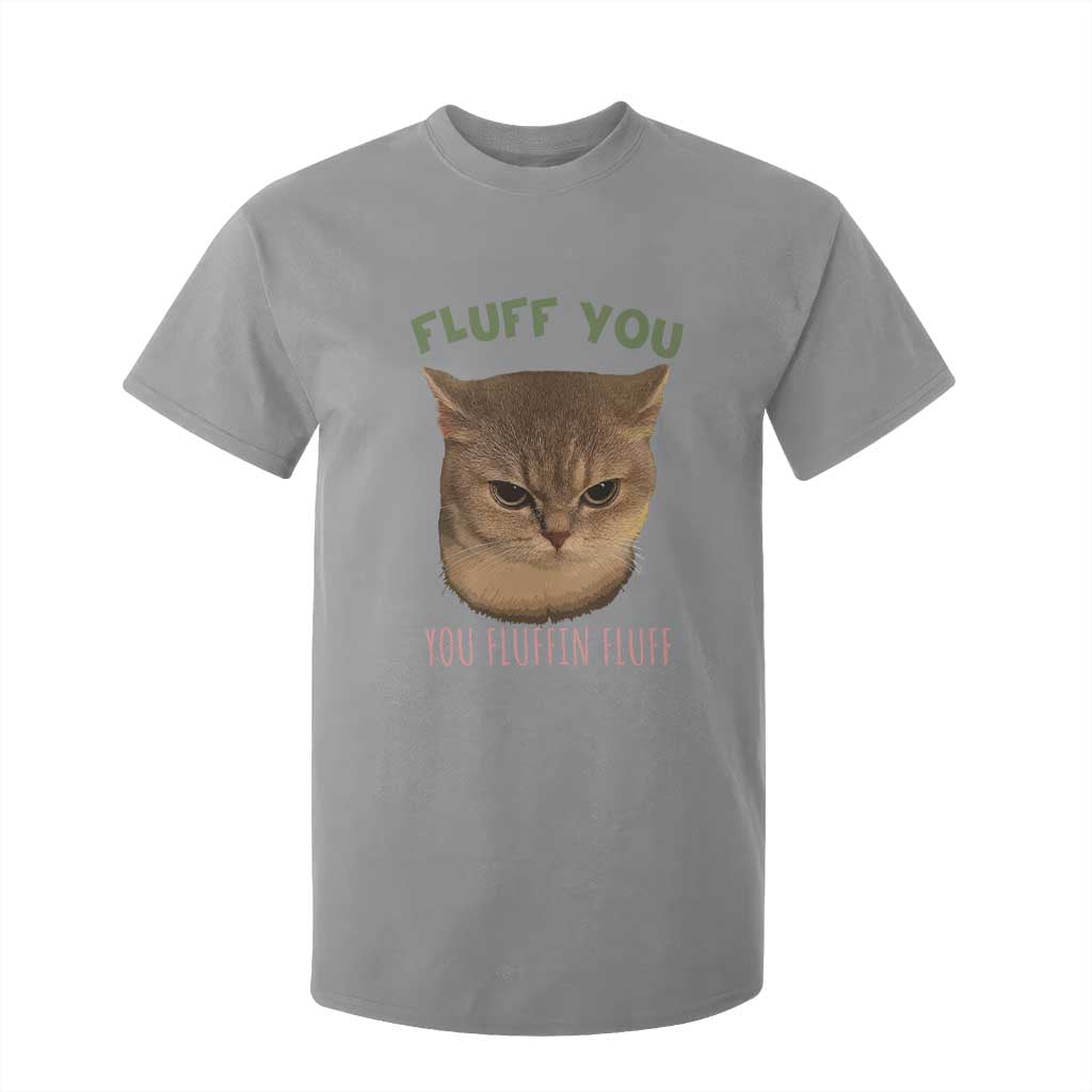 Cat Meme T Shirt For Kid Funny Fluff You You Fluffin Fluff Cat Lover TS12 Sport Gray Print Your Wear