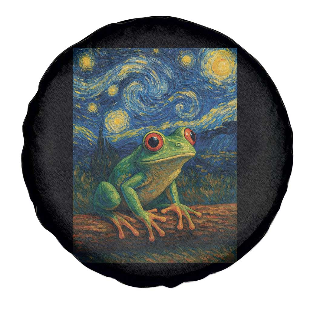 Funny Frog Spare Tire Cover Van Gogh Style Starry Night TS12 Print Your Wear