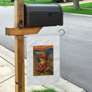 Funny Frog Garden Flag Playing Guitar Van Gogh Starry Night Art Parody TS12 Print Your Wear