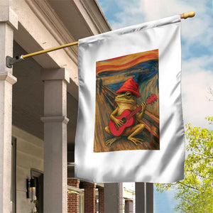 Funny Frog Garden Flag Playing Guitar Van Gogh Starry Night Art Parody TS12 Print Your Wear