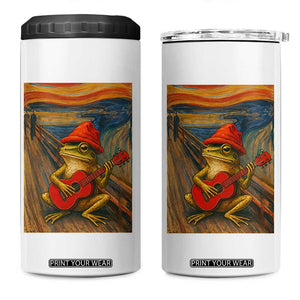 Funny Frog 4 in 1 Can Cooler Tumbler Playing Guitar Van Gogh Starry Night Art Parody TS12 One Size: 16 oz White Print Your Wear