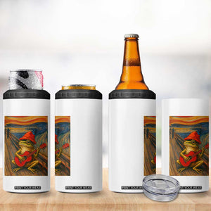 Funny Frog 4 in 1 Can Cooler Tumbler Playing Guitar Van Gogh Starry Night Art Parody TS12 Print Your Wear
