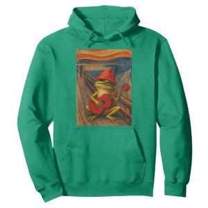 Funny Frog Hoodie Playing Guitar Van Gogh Starry Night Art Parody TS12 Irish Green Print Your Wear