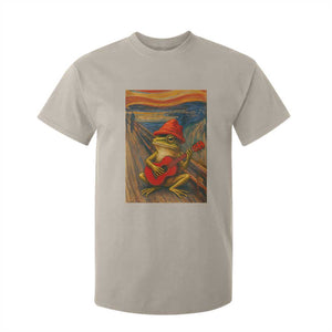Funny Frog T Shirt For Kid Playing Guitar Van Gogh Starry Night Art Parody TS12 Sand Print Your Wear