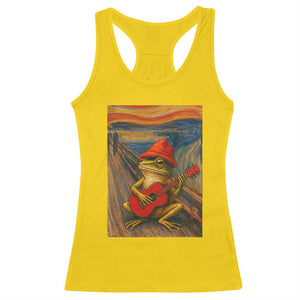 Funny Frog Racerback Tank Top Playing Guitar Van Gogh Starry Night Art Parody TS12 Daisy Print Your Wear