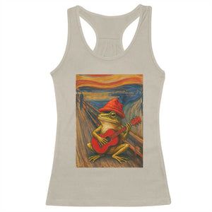 Funny Frog Racerback Tank Top Playing Guitar Van Gogh Starry Night Art Parody TS12 Sand Print Your Wear